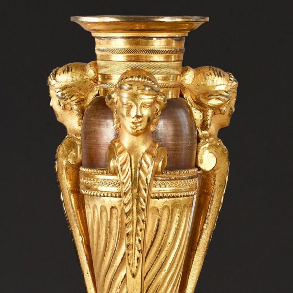 Pair of tripod etruscan candlestick - Image 2