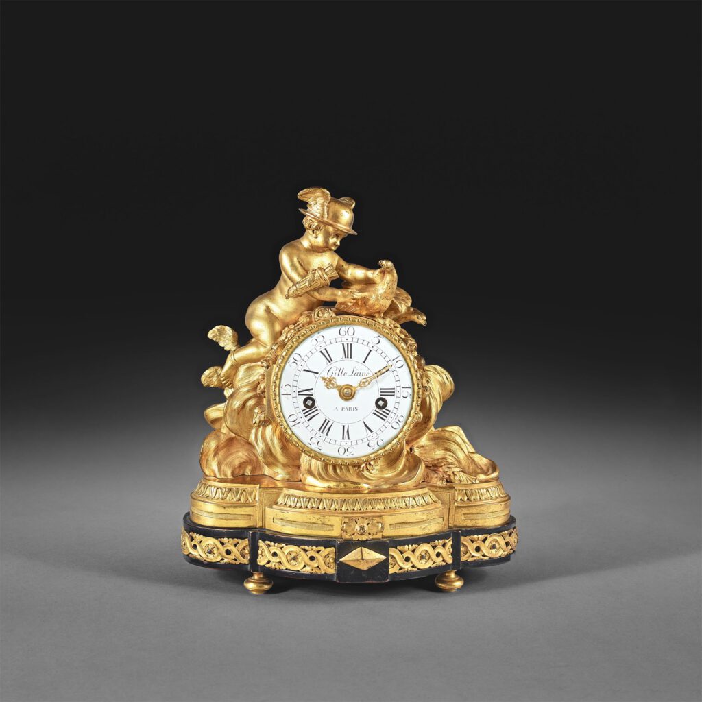 Clock with messenger Love