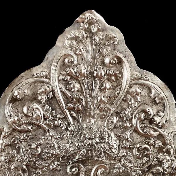 Pair of wall lights in embossed metal - Image 4