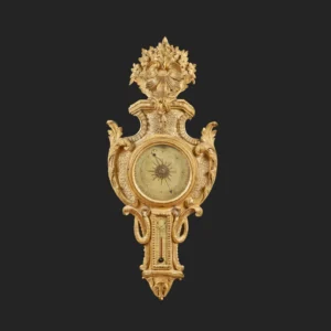 Baromètre-thermomètre à motifs d'écailles de poisson