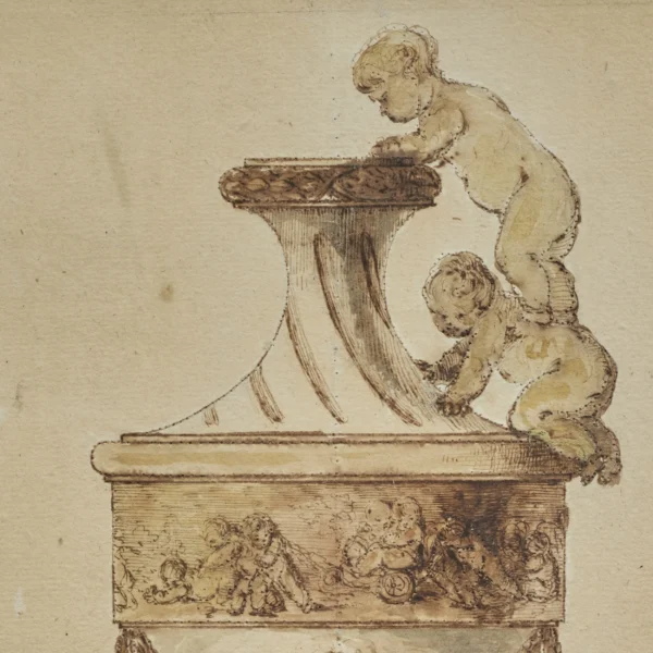 Drawing of a neoclassical vase - Image 3