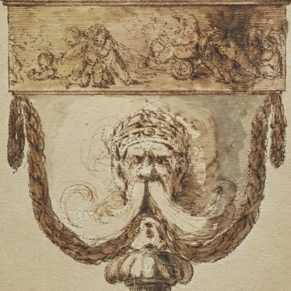 Drawing of a neoclassical vase - Image 2