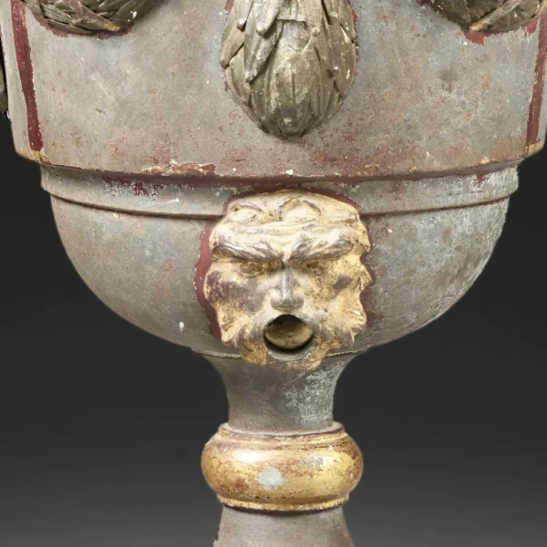Fountain in painted and gilded tin - Image 3