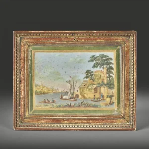 Compigné painting depicting a view of the surroundings of Francfort-sur-le-Main