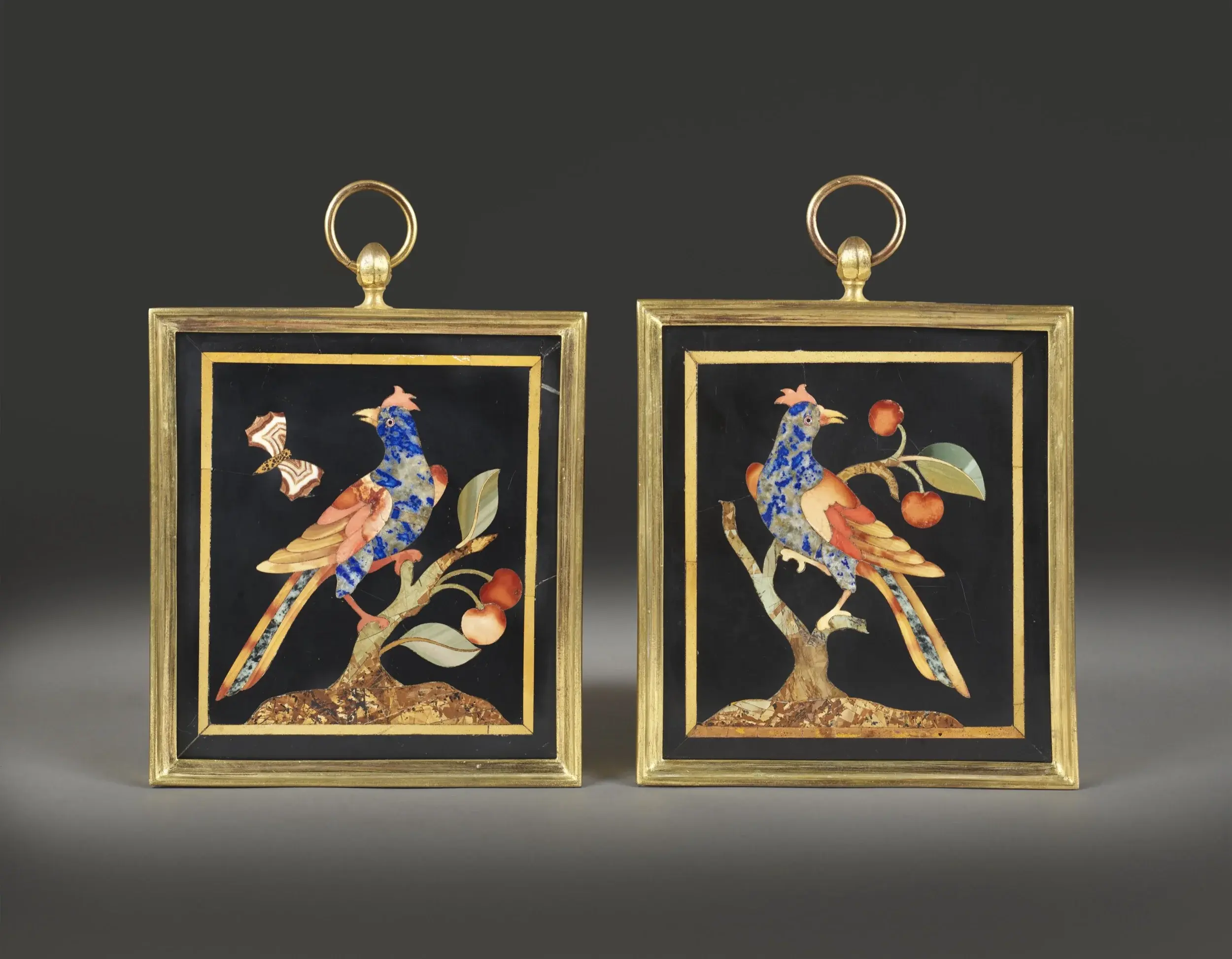 Pair of Pietra Dura plaques - Image 4