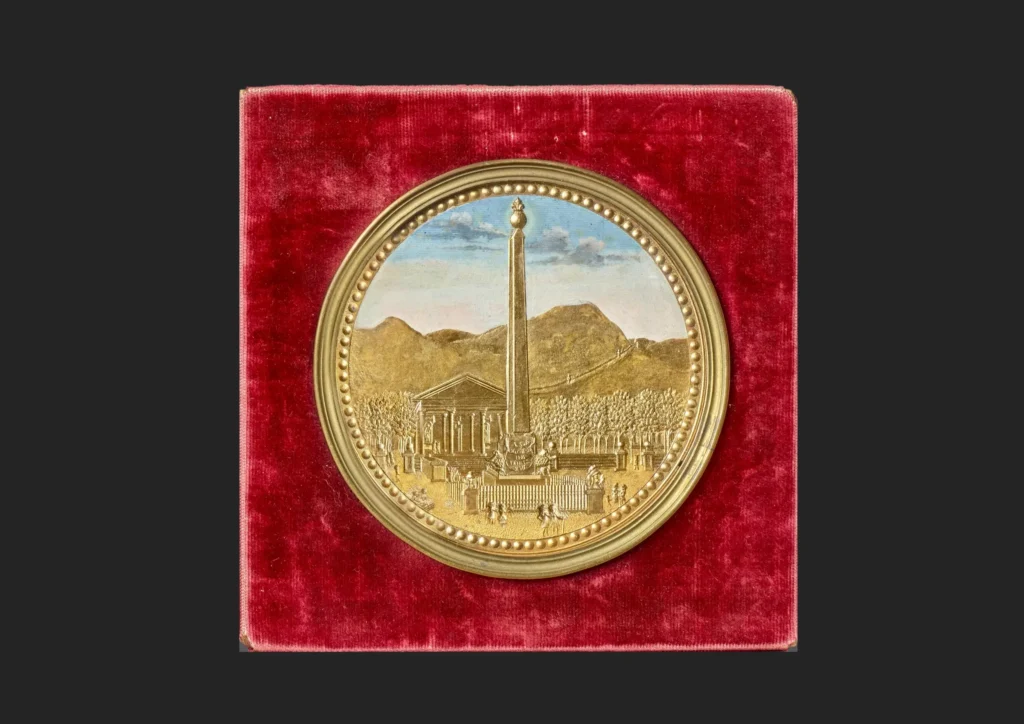 Tableaux en Compigné représentant l’obélisque de la place de port Vendres