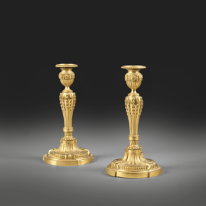 Capture d’écran 2025-11-25 à 13.04.03 A pair of ormolu wheatears candlesticks