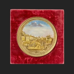 Photo_YC_5 Painting in Compigné depicting the port of Bordeaux viewed from the quai des Farines